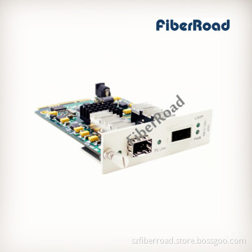 10g Oeo Converter with SFP+ to XFP Media Converter Card for 16 Slots Rack or Standalone